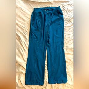 Caribbean blue Cherokee infinity straight leg scrub bottoms.